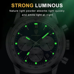 POEDAGAR Men’s Luxury Waterproof Chronograph Watch