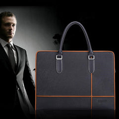 Leather Briefcase and Crossbody Men's Bag