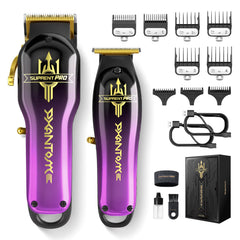 SUPRENT® PRO Professional Hair Clippers for Men- Barber Clippers Set Brushless Motor Cordless Hair Clipper with Zero Gap Hair Trimmer- Premium Hair Cutting kit Gift for Men