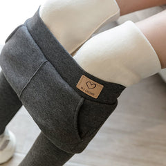 Plus Size Solid Grey Stretch Pocket Leggings