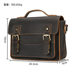 Men's Genuine Leather Vintage Crossbody Bag