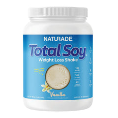 Naturade Total Soy Protein Powder - 13g Protein & 140Cal per Servings Zero Trans Fat Non-GMO Soy - Lactose & Gluten Free - Vanilla (15 Servings)