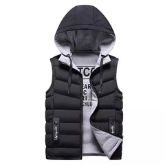 Men's Warm Windproof Soft Cotton Travel Vest