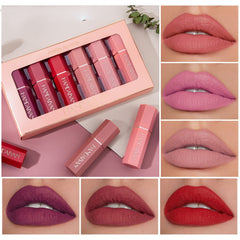 Matte Waterproof Six Lipstick Gift Box Set