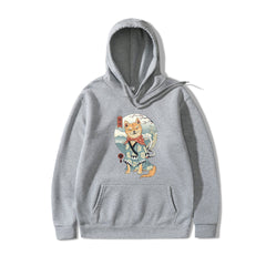 Shiba Inu Dog Illustration Casual Hooded Sweater