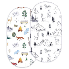 Elastic Printed Fitted Sheet for Baby Cradle & Changing Table