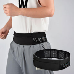 Insulin Pump Belt with Mesh Pouches Easy Viewing Breathable Insulin Pump Holder with Adjustable Waist Band No-Buckle Diabetic Pump Sleeping/Running Belt for Men/Women (M:24" - 36")