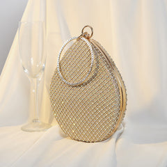 Luxury Pearl Rhinestone Clutch Bag for Women