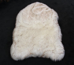 Beige Plush Pet Dog Mat for Resting and Comfort