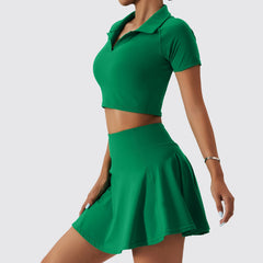 Women's Quick-Drying Tennis Suit Set for Gym & Outdoor