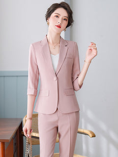 Women's Formal Business Suit for Spring and Summer