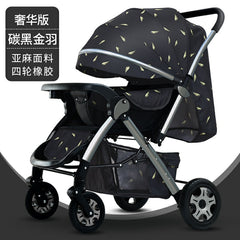 Lightweight Convertible Baby Stroller with One-Click Fold