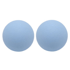 Hard Lacrosse Ball Massage Ball Therapy. Firm Trigger Point Massager Tool for Deep Tissue Yoga Physiotherapy Myofascial Release Muscle Relax Plantar Fasciitis Pain Relief (2 Pack) (Blue)
