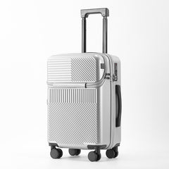 20-Inch Multifunctional Travel Suitcase with Cup Holder