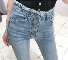 High-Waisted Chain Tassel Flare Pants