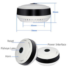 360-Degree Wide Angle 2MP Wireless Security Camera
