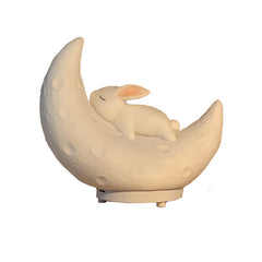 Rabbit Moon Lamp Bluetooth Speaker with Colorful Lights