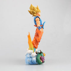 Dragon Ball Super Saiyan Goku Blue Cloud Figure Model