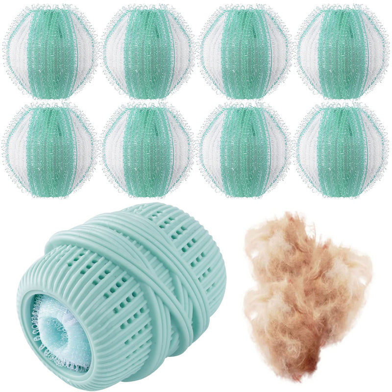 8PCS Pet Hair Remover and Laundry Ball Set Reusable Dog Hair Remover for Laundry Lint Catcher Laundry Ball in Washing Machine Pet Hair Catcher for Clothes Bedding (12 PCS) (6 PCS)