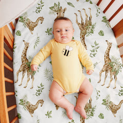 Elastic Printed Fitted Sheet for Baby Cradle & Changing Table