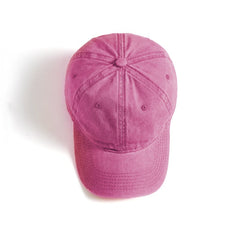 Washed Old Curved Brim Baseball Hat for Men and Women