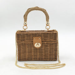 Handcrafted Straw Crossbody Bag for Women