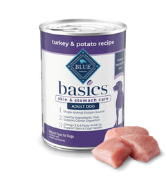 Blue Buffalo 859610005901 Basics Turkey 12-12.5 oz. Cans