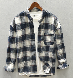 Apollo Julina Men's Casual Long Sleeve Shirt (Single Piece)