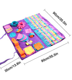 Colorful Removable Dog Sniffing and Foraging Mat