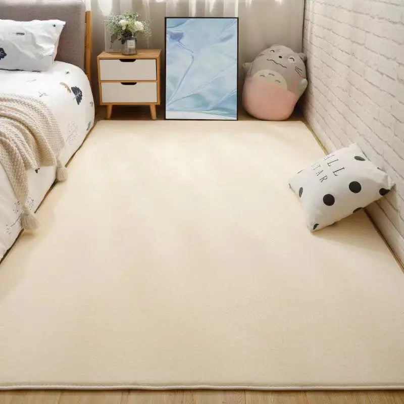 Beige Soft Plush Area Rug (31.5