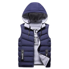 Men's Warm Windproof Soft Cotton Travel Vest