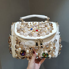 Beaded Rhinestone Shoulder Bag for Women
