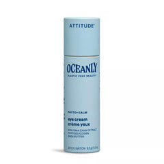 ATTITUDE Oceanly Eye Cream Stick EWG Verified Plastic-free Plant and Mineral-Based Ingredients Vegan and Cruelty-free Beauty Products PHYTO CALM Unscented 0.3 Ounce