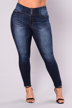 Plus Size High Waist Skinny Jeans for Women (L-5XL)