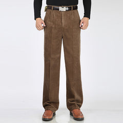 Men's Thick Corduroy Casual Pants for Middle-aged (1pc)
