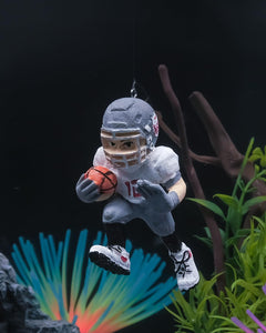 Uniclife Floating Fish Tank Decoration Game Day Aquarium Rugby Party Decoration Resin Rugby Ornament Aquarium Floating Ornament for The Big Game