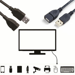 6FT USB 2.0 Male to Female Extension Data Charger Cable Cord Adapter M/F 6 Feet