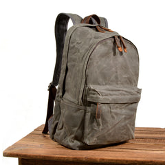 Mu Chuan Waxed Canvas Backpack for Men and Women