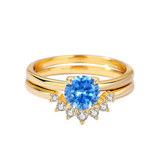Retro Moissanite Ring in Sterling Silver for Women