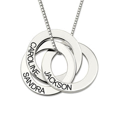 Personalized S925 Silver Russian Circle Necklace