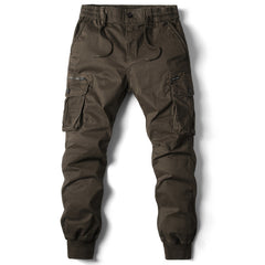 Men's Solid Color Casual Cargo Pants in Multiple Colors