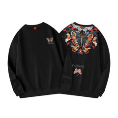 Autumn Chinese Style Zhuangzi Dream Butterfly Sweatshirt