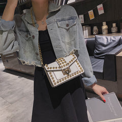 Rhinestone Chain Shoulder Bag