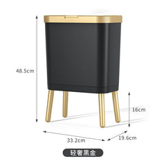 Nordic Style High Foot Trash Can for Home & Hotel