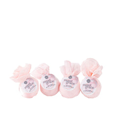 Bridgewater Candle Luxury Foaming Fizzing Pink Scented Bath Bomb 4 Pack-Sweet Grace