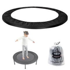 Trampoline Spring Cover 40 Inch Replacement Safety Pad for Mini Trampoline 3 Layer Protect Tear-Resistant Oxford Cloth Anti-Vibration Easy to Install Replacement for Home Gym (Black)