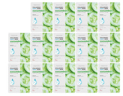 BEAUTY29 Hyaluronic Aqua Plus Essence Full Face Facial Sheet Mask 14 Sheets - 2 WEEKS SET (CUCUMBER - 14 pack)