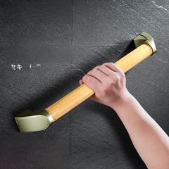 Japanese-Style Wooden Bathroom Safety Grab Bar