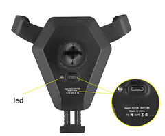 Car Wireless Charger with Phone Holder - Multi-Function
