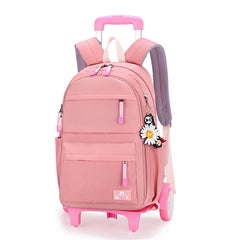 Women's Simple Fashion Trolley School Backpack